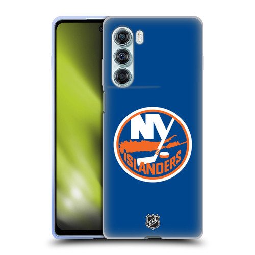 NHL New York Islanders Plain Soft Gel Case for Motorola Edge S30 / Moto G200 5G