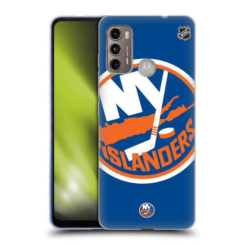 NHL New York Islanders Oversized Soft Gel Case for Motorola Moto G60 / Moto G40 Fusion