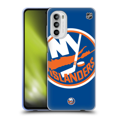 NHL New York Islanders Oversized Soft Gel Case for Motorola Moto G52