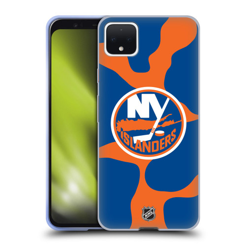 NHL New York Islanders Cow Pattern Soft Gel Case for Google Pixel 4 XL