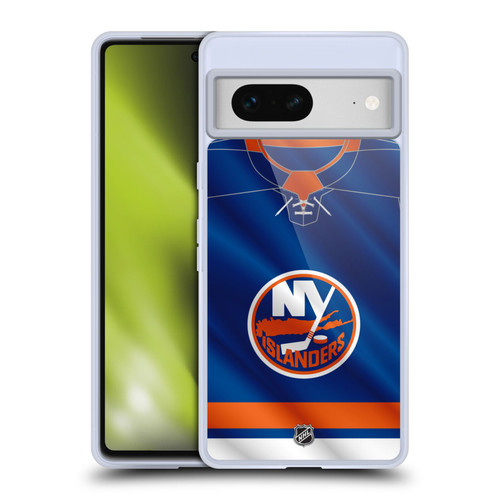 NHL New York Islanders Jersey Soft Gel Case for Google Pixel 7