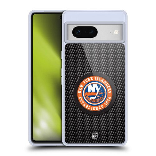 NHL New York Islanders Puck Texture Soft Gel Case for Google Pixel 7