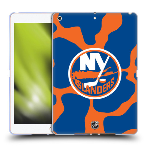 NHL New York Islanders Cow Pattern Soft Gel Case for Apple iPad 10.2 2019/2020/2021