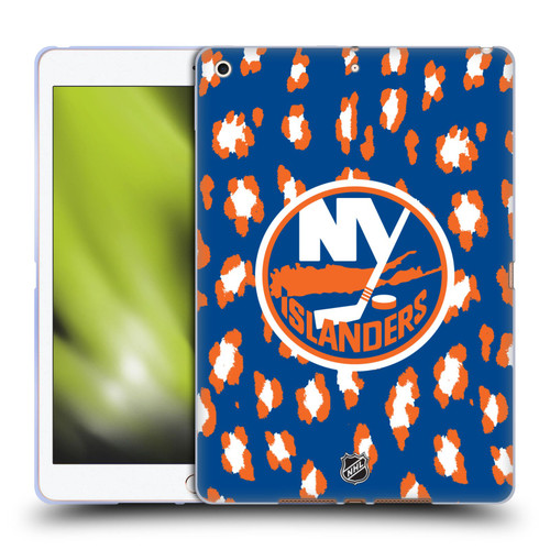 NHL New York Islanders Leopard Patten Soft Gel Case for Apple iPad 10.2 2019/2020/2021