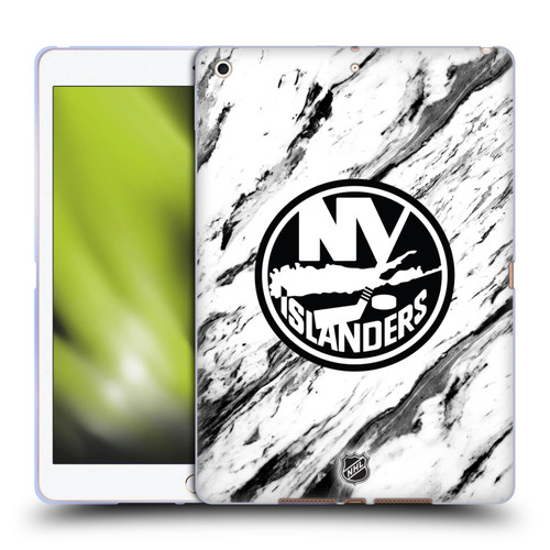 NHL New York Islanders Marble Soft Gel Case for Apple iPad 10.2 2019/2020/2021