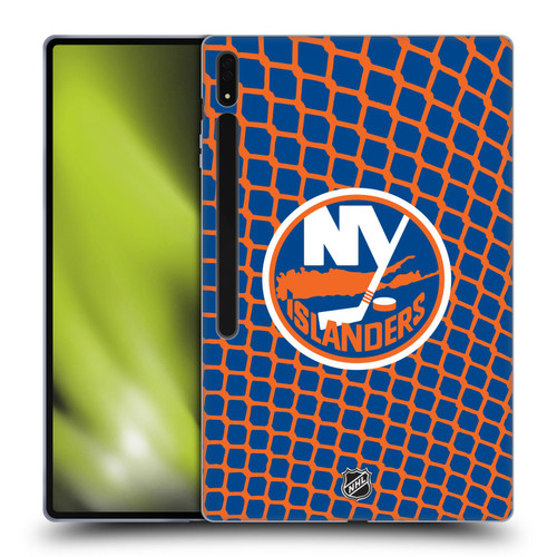 NHL New York Islanders Net Pattern Soft Gel Case for Samsung Galaxy Tab S8 Ultra