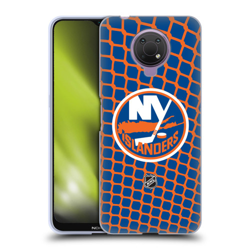 NHL New York Islanders Net Pattern Soft Gel Case for Nokia G10