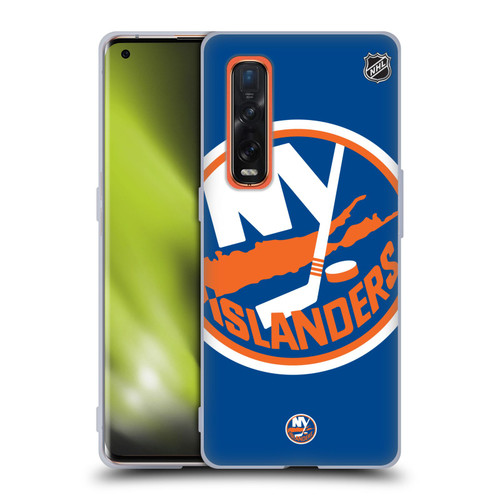 NHL New York Islanders Oversized Soft Gel Case for OPPO Find X2 Pro 5G