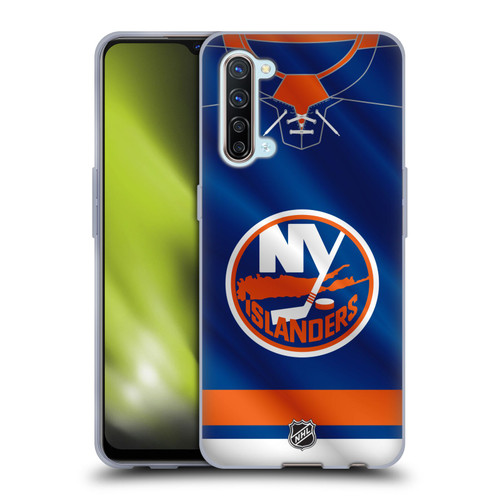 NHL New York Islanders Jersey Soft Gel Case for OPPO Find X2 Lite 5G