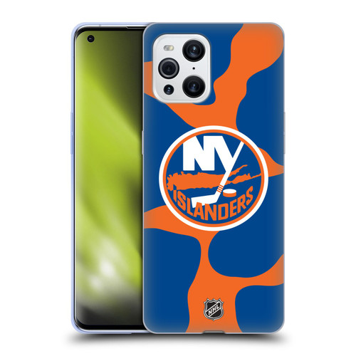 NHL New York Islanders Cow Pattern Soft Gel Case for OPPO Find X3 / Pro