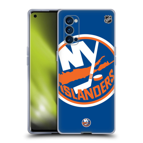 NHL New York Islanders Oversized Soft Gel Case for OPPO Reno 4 Pro 5G