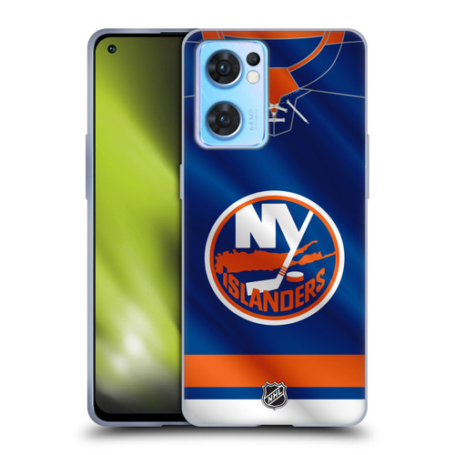 NHL New York Islanders Jersey Soft Gel Case for OPPO Reno7 5G / Find X5 Lite