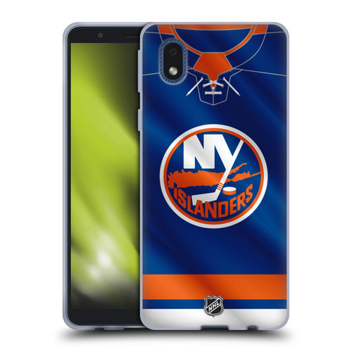 NHL New York Islanders Jersey Soft Gel Case for Samsung Galaxy A01 Core (2020)