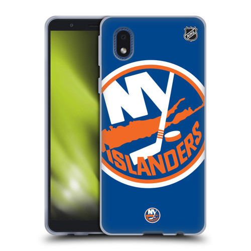 NHL New York Islanders Oversized Soft Gel Case for Samsung Galaxy A01 Core (2020)