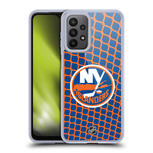 NHL New York Islanders Net Pattern Soft Gel Case for Samsung Galaxy A23 / 5G (2022)