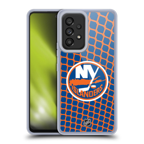 NHL New York Islanders Net Pattern Soft Gel Case for Samsung Galaxy A53 5G (2022)