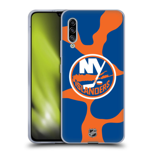 NHL New York Islanders Cow Pattern Soft Gel Case for Samsung Galaxy A90 5G (2019)