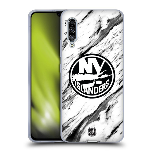 NHL New York Islanders Marble Soft Gel Case for Samsung Galaxy A90 5G (2019)