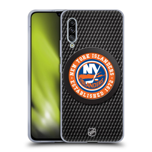 NHL New York Islanders Puck Texture Soft Gel Case for Samsung Galaxy A90 5G (2019)