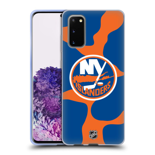 NHL New York Islanders Cow Pattern Soft Gel Case for Samsung Galaxy S20 / S20 5G