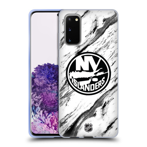 NHL New York Islanders Marble Soft Gel Case for Samsung Galaxy S20 / S20 5G