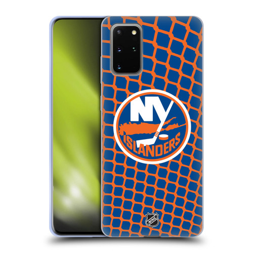 NHL New York Islanders Net Pattern Soft Gel Case for Samsung Galaxy S20+ / S20+ 5G