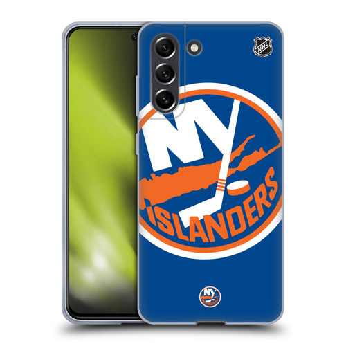 NHL New York Islanders Oversized Soft Gel Case for Samsung Galaxy S21 FE 5G