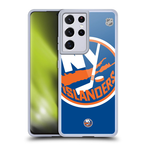 NHL New York Islanders Oversized Soft Gel Case for Samsung Galaxy S21 Ultra 5G