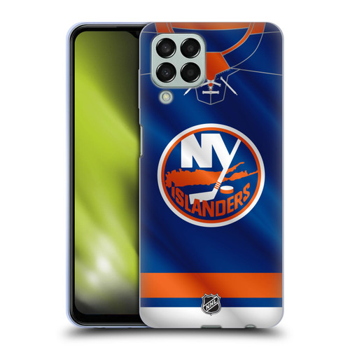 NHL New York Islanders Jersey Soft Gel Case for Samsung Galaxy M33 (2022)