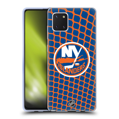 NHL New York Islanders Net Pattern Soft Gel Case for Samsung Galaxy Note10 Lite