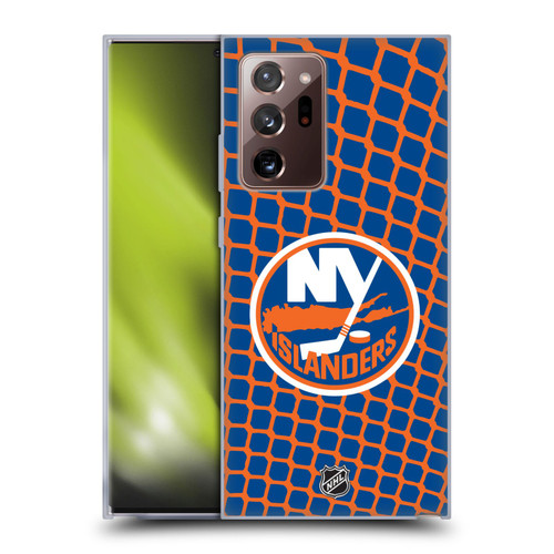 NHL New York Islanders Net Pattern Soft Gel Case for Samsung Galaxy Note20 Ultra / 5G