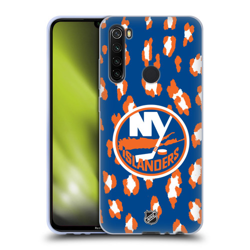 NHL New York Islanders Leopard Patten Soft Gel Case for Xiaomi Redmi Note 8T