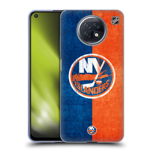 NHL New York Islanders Half Distressed Soft Gel Case for Xiaomi Redmi Note 9T 5G