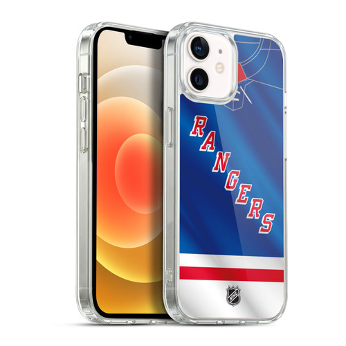 NHL New York Rangers Jersey Soft Gel Case for Apple iPhone 12 / iPhone 12 Pro & MagSafe