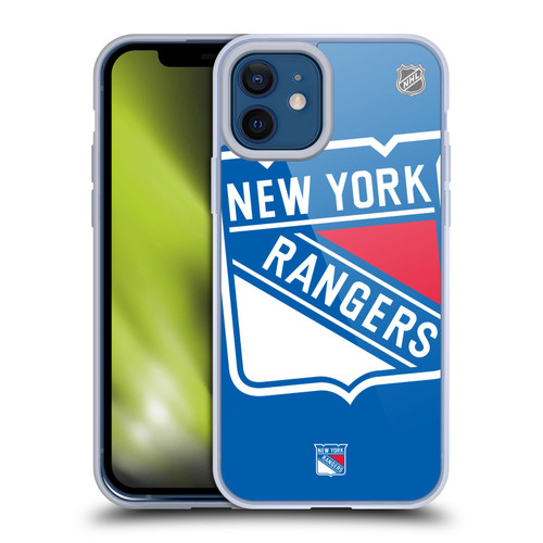 NHL New York Rangers Oversized Soft Gel Case for Apple iPhone 12 / iPhone 12 Pro & MagSafe