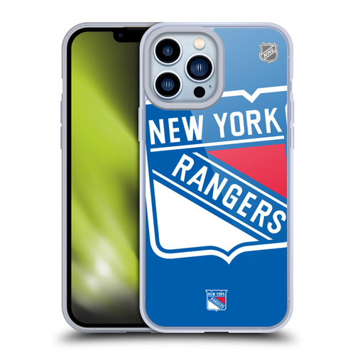 NHL New York Rangers Oversized Soft Gel Case for Apple iPhone 13 Pro Max & MagSafe