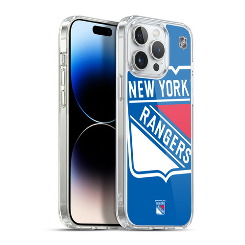 NHL New York Rangers Oversized Soft Gel Case for Apple iPhone 13 Pro Max & MagSafe
