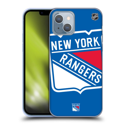 NHL New York Rangers Oversized Soft Gel Case for Apple iPhone 14