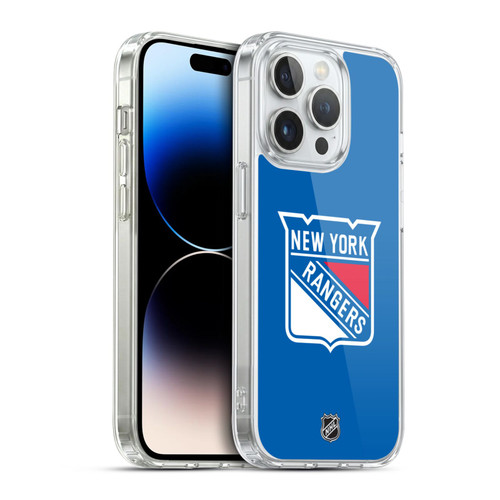 NHL New York Rangers Plain Soft Gel Case for Apple iPhone 14 Pro & MagSafe