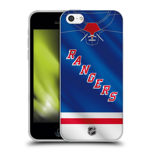 NHL New York Rangers Jersey Soft Gel Case for Apple iPhone 5c