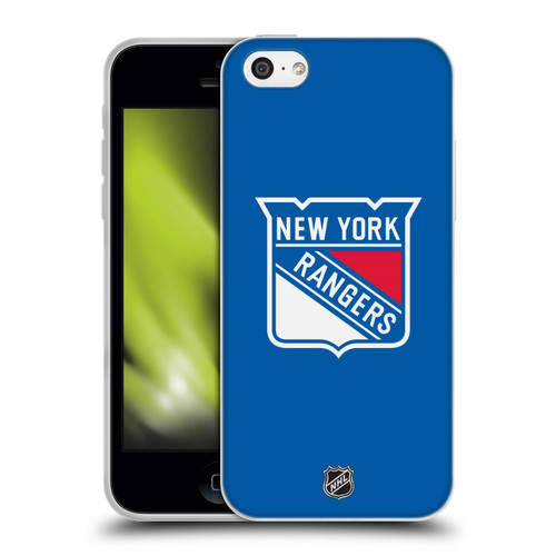 NHL New York Rangers Plain Soft Gel Case for Apple iPhone 5c