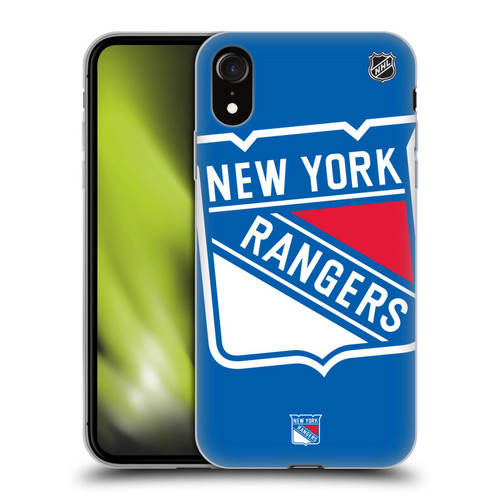 NHL New York Rangers Oversized Soft Gel Case for Apple iPhone XR