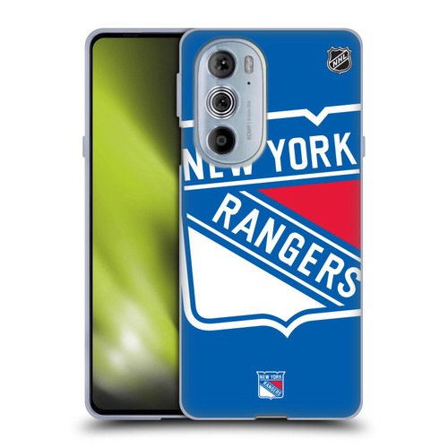 NHL New York Rangers Oversized Soft Gel Case for Motorola Edge X30