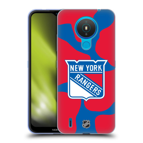 NHL New York Rangers Cow Pattern Soft Gel Case for Nokia 1.4