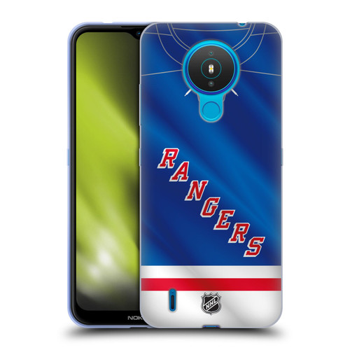 NHL New York Rangers Jersey Soft Gel Case for Nokia 1.4