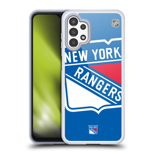 NHL New York Rangers Oversized Soft Gel Case for Samsung Galaxy A13 (2022)