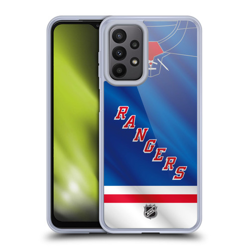 NHL New York Rangers Jersey Soft Gel Case for Samsung Galaxy A23 / 5G (2022)