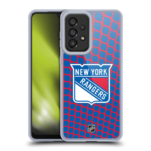 NHL New York Rangers Net Pattern Soft Gel Case for Samsung Galaxy A33 5G (2022)