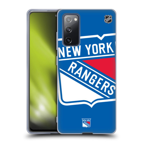 NHL New York Rangers Oversized Soft Gel Case for Samsung Galaxy S20 FE / 5G