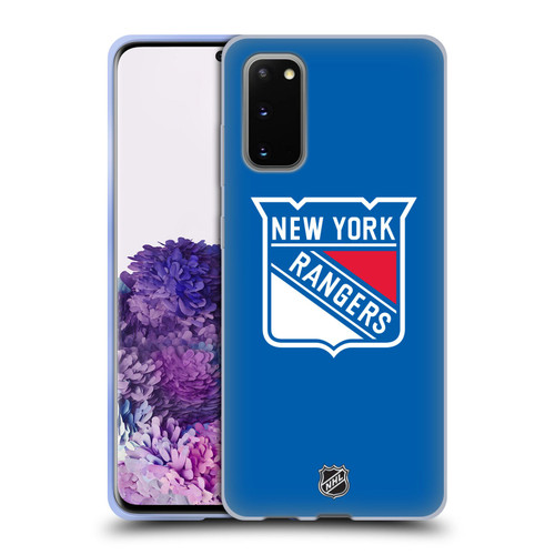 NHL New York Rangers Plain Soft Gel Case for Samsung Galaxy S20 / S20 5G